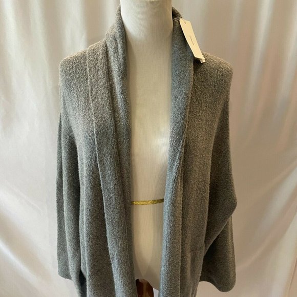 VINCE Textured Cardigan Open Front NWT Size SMALL Grey $395 - Picture 1 of 8
